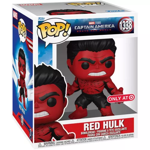 Funko Pop! Red Hulk #1338 Comic Deco 6 Inch Retro Box