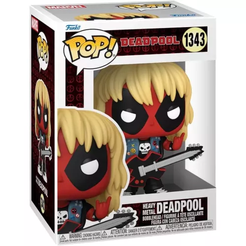 Funko Pop! Heavy Metal Deadpool #1343 Marvel Vinyl Figure Box