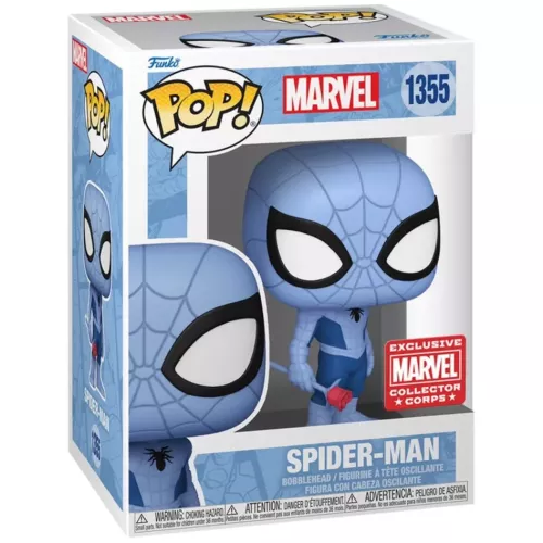 Funko Pop! Spider-Man #1355 Blue Marvel Vinyl Figure Box