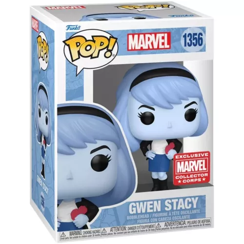 Funko Pop! Gwen Stacy #1356 Blue Marvel Vinyl Figure Box