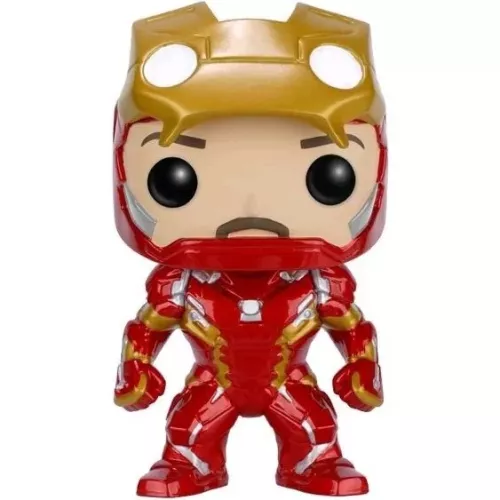 Funko Pop! Iron Man [Unmasked] #136 Marvel Captain America Civil War