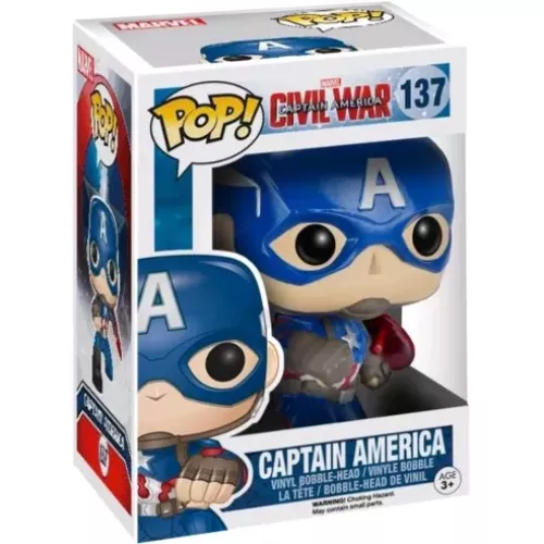 Funko Pop! Captain America #137 Marvel Captain America Civil War Box