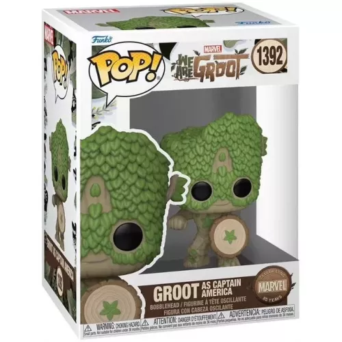 Funko Pop! Groot as Captain America #1392 Marvel We Are Groot Box