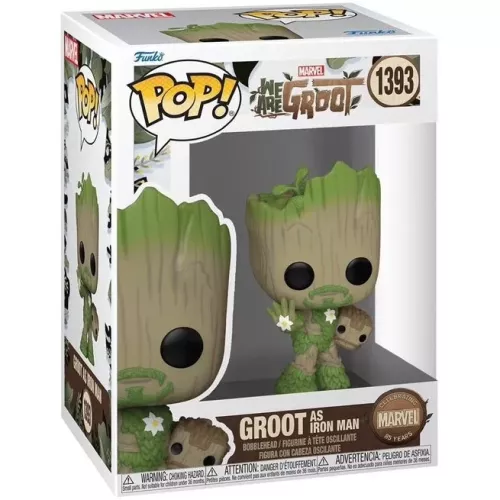 Funko Pop! Groot as Iron Man #1393 Marvel We Are Groot Box