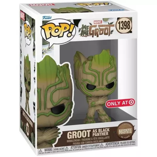 Funko Pop! Groot as Black Panther #1398 Marvel We Are Groot Box