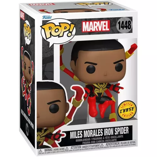 Funko Pop! Miles Morales Iron Spider #1448 Unmasked Box