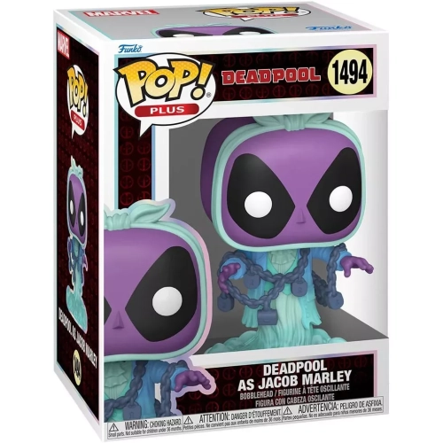 Funko Pop! Deadpool as Jacob Marley #1494 PLUS Marvel Box