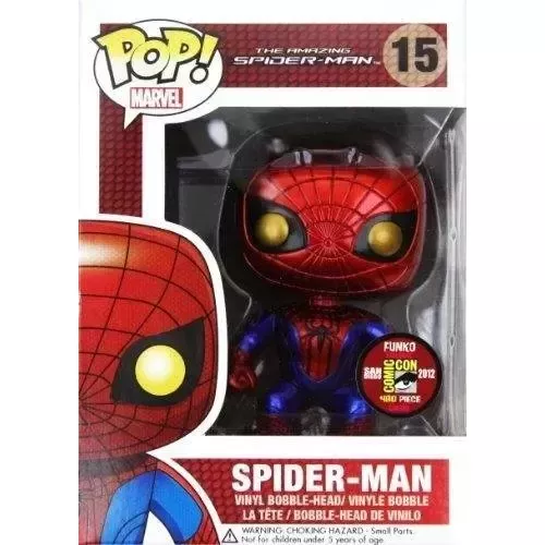 Funko Pop! Spider-Man #15 Metallic The Amazing Spider-Man Box