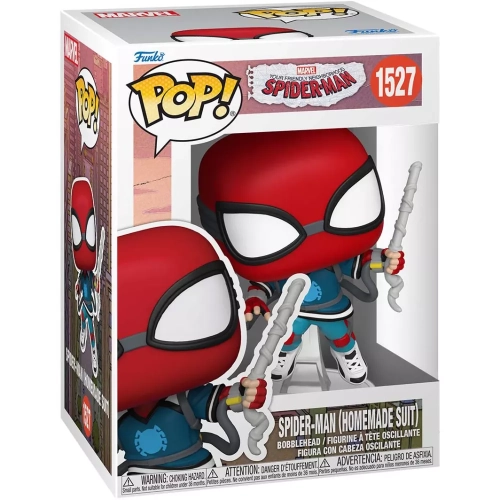 Funko Pop! Spider-Man (Homemade Suit) #1527 Marvel Friendly Neighborhood Spider-Man Box
