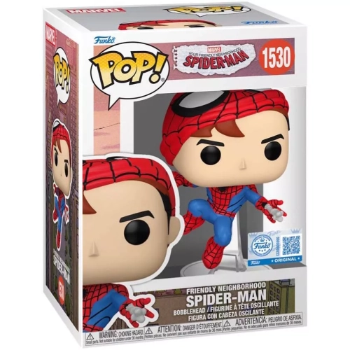 Funko Pop! Friendly Neighborhood Spider-Man #1530 Unmasked Box