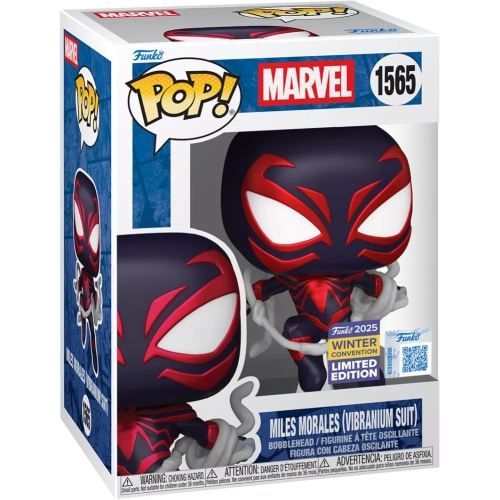 Funko Pop! Miles Morales (Vibranium Suit) #1565 Marvel Box