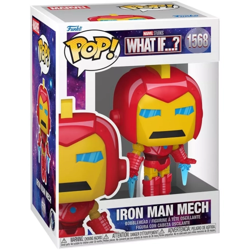 Funko Pop! Iron Man Mech #1568 Marvel Studios What If...? Box