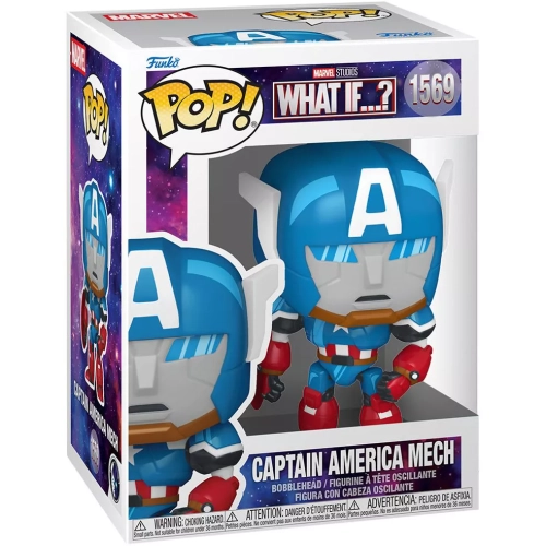Funko Pop! Captain America Mech #1569 Marvel Studios What If...? Box