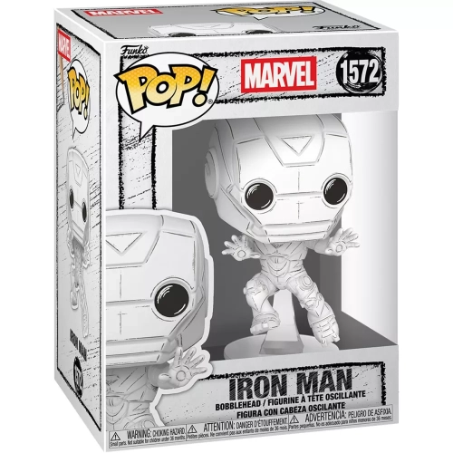 Funko Pop! Iron Man #1572 Sketched Deco Marvel Vinyl Figure Box