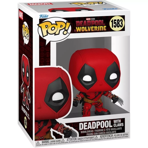 Funko Pop! Deadpool with Claws #1583 Marvel Studios Deadpool & Wolverine Box