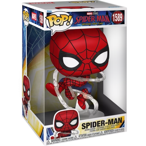 Funko Pop! Spider-Man #1589 10 Inch Marvel Studios Spider-Man Brand New Day Box