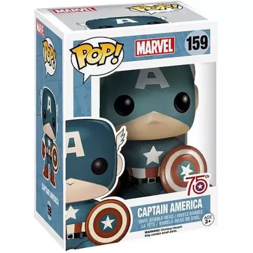 Funko Pop! Captain America #159 with Photon Shield Box