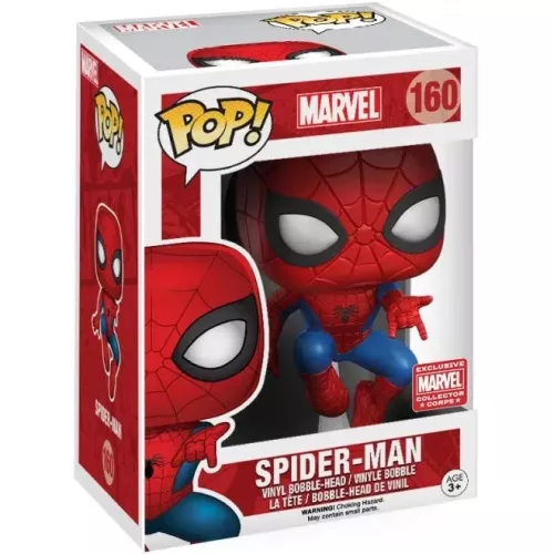 Funko Pop! Spider-Man #160 Leaping Marvel Vinyl Figure Box