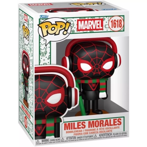 Funko Pop! Miles Morales #1618 Holiday Marvel Vinyl Figure Box