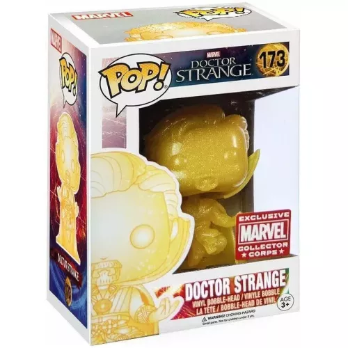 Funko Pop! Doctor Strange #173 Gold Translucent Marvel Doctor Strange Box