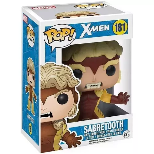 Funko Pop! Sabretooth #181 X-Men Marvel Vinyl Figure Box