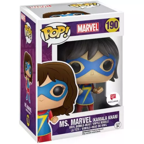 Funko Pop! Ms. Marvel (Kamala Khan) #190 Vinyl Figure Box