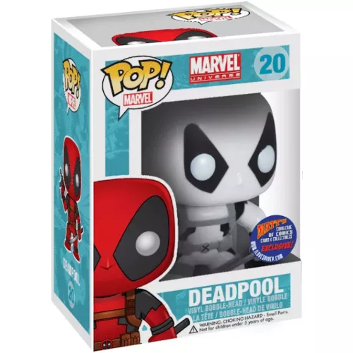 Funko Pop! Deadpool #20 Black and White Marvel Universe Box