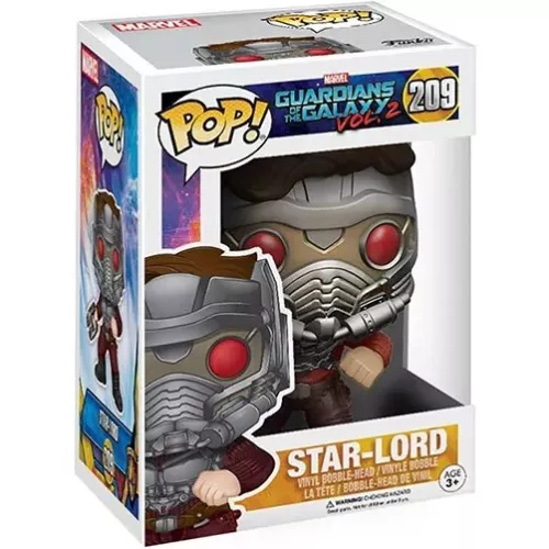 Funko Pop! Star-Lord #209 with One Blaster Marvel Guardians of the Galaxy Vol. 2 Box