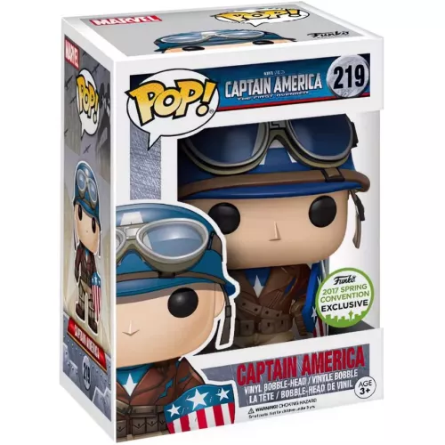Funko Pop! Captain America #219 Marvel Studios Captain America The First Avenger Box