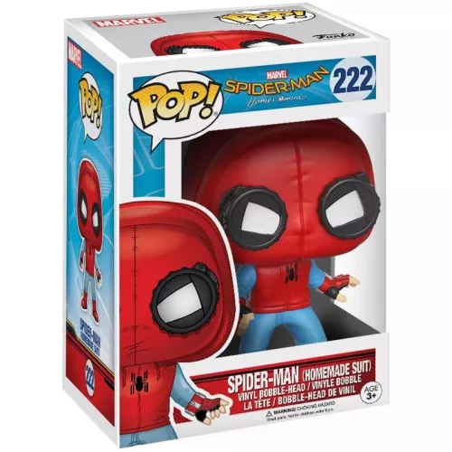 Funko Pop! Spider-Man (Homemade Suit) #222 Marvel Spider-Man Homecoming Box