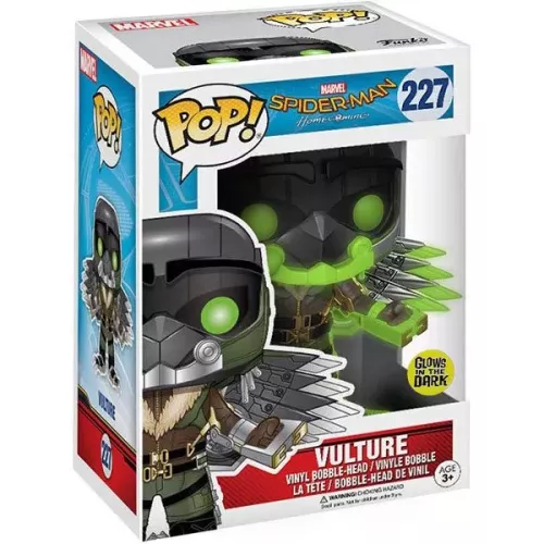 Funko Pop! Vulture #227 Glows in the Dark Marvel Spider-Man Homecoming Box