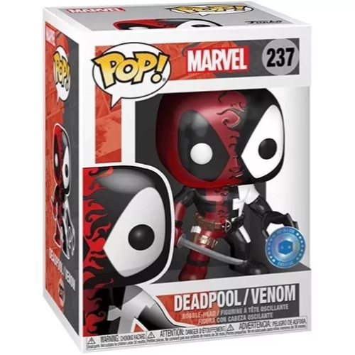 Funko Pop! Deadpool/Venom #237 Metallic Marvel Vinyl Figure Box