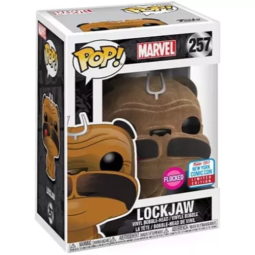 Funko Pop! Lockjaw #257 Flocked Marvel Vinyl Figure Box