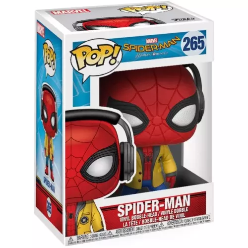 Funko Pop! Spider-Man #265 with Headphones Marvel Spider-Man Homecoming Box