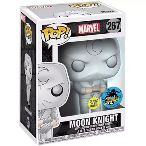 Funko Pop! Moon Knight #267 Rolled Sleeves Glows in the Dark Box