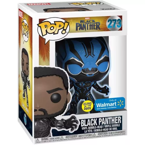 Funko Pop! Black Panther #273 Blue Glows in the Dark Box