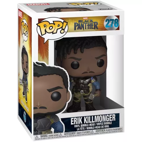 Funko Pop! Erik Killmonger #278 Marvel Black Panther Box