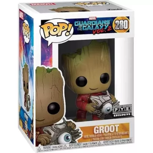 Funko Pop! Groot #280 with Eye Marvel Guardians of the Galaxy Vol. 2 Box