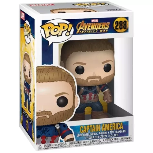 Funko Pop! Captain America #288 Marvel Avengers Infinity War Box