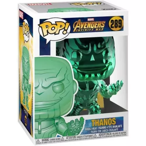 Funko Pop! Thanos #289 Green Chrome Marvel Avengers Infinity War Box