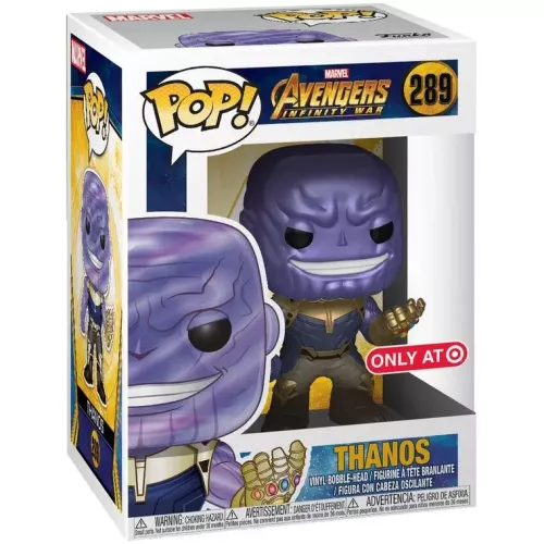 Funko Pop! Thanos #289 Metallic Marvel Avengers Infinity War Box