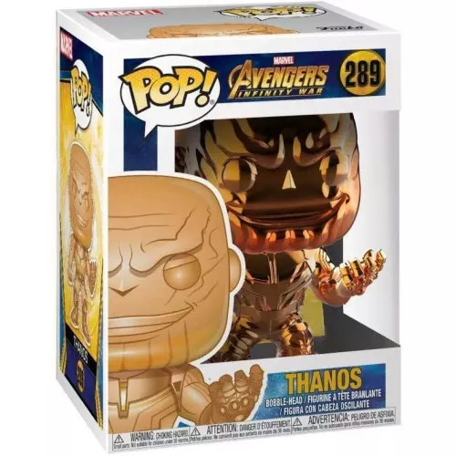 Funko Pop! Thanos #289 Orange Chrome Marvel Avengers Infinity War Box