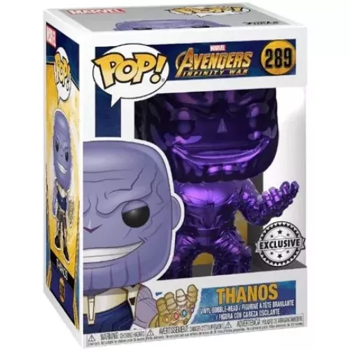 Funko Pop! Thanos #289 Purple Chrome Marvel Avengers Infinity War Box