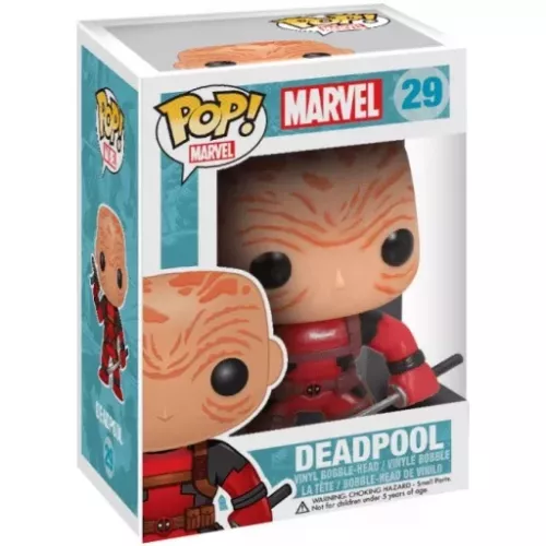 Funko Pop! Deadpool #29 Unmasked Marvel Vinyl Figure Box
