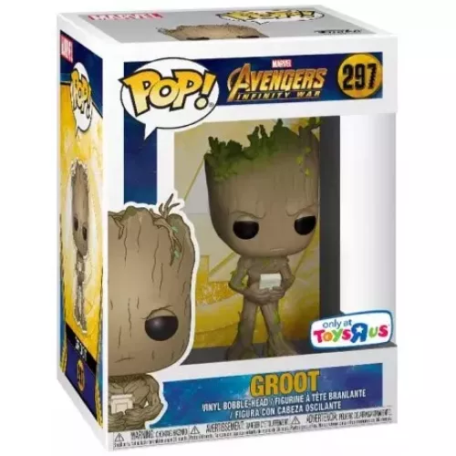 Funko Pop! Groot #297 with Gaming Device Marvel Avengers Infinity War Box
