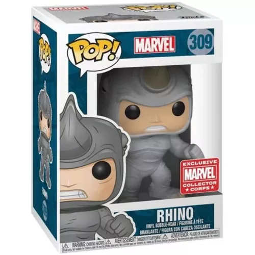 Funko Pop! Rhino #309 Marvel Vinyl Figure Box