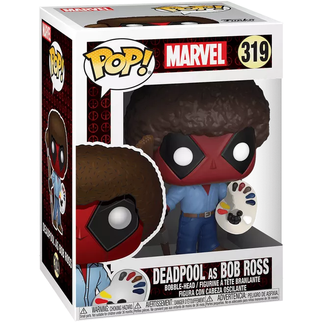 Deadpool as Bob Ross Box