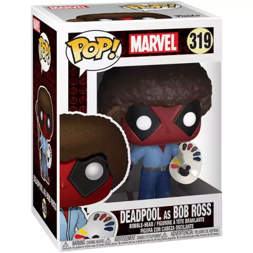 Funko Pop! Deadpool as Bob Ross #319 Marvel Vinyl Figure Box