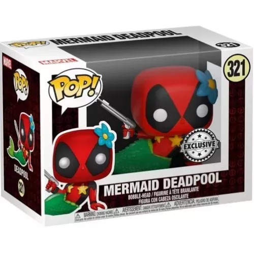 Funko Pop! Mermaid Deadpool #321 Marvel Vinyl Figure Box