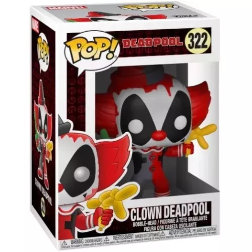 Funko Pop! Clown Deadpool #322 Marvel Vinyl Figure Box